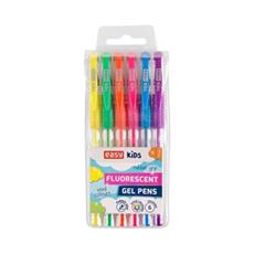 EASY Kids FLUO Sada neonovch gelovch per, 6 barev