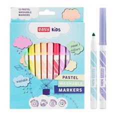 EASY Kids PASTEL Fixy, vyprateln, 12 pastelovch barev