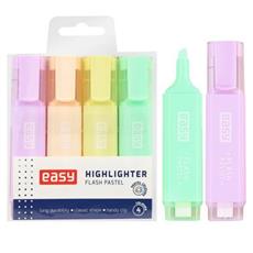 EASY FLASH PASTEL Sada pastelovch zvrazova, ploch, 4 barvy
