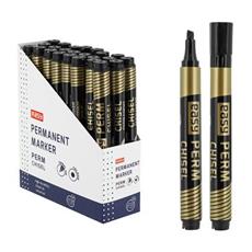 EASY PERM CHISEL Permanentn popisova se seznutm hrotem, 24 ks v balen, ern