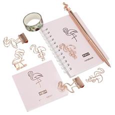 EASY FLAMINGO SET Elegantn drkov sada kancelskch poteb