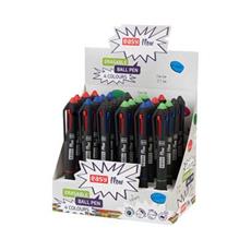 EASY FLOW 4COLOURS Přepisovatelné kuličkové pero, 4 barvy náplně, 0,7 mm, 24 ks v balení