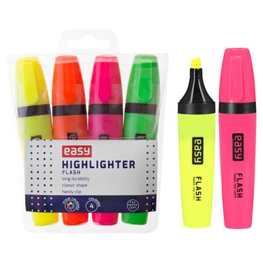 EASY FLASH Sada zv�raz�ova��, ploch�, 4 barvy